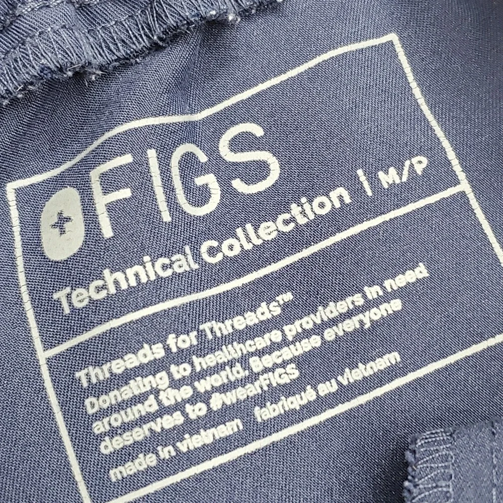 FIGS Women Scrub Pants M/P Blue Yola Skinny Technical Collection PO 1616 READ